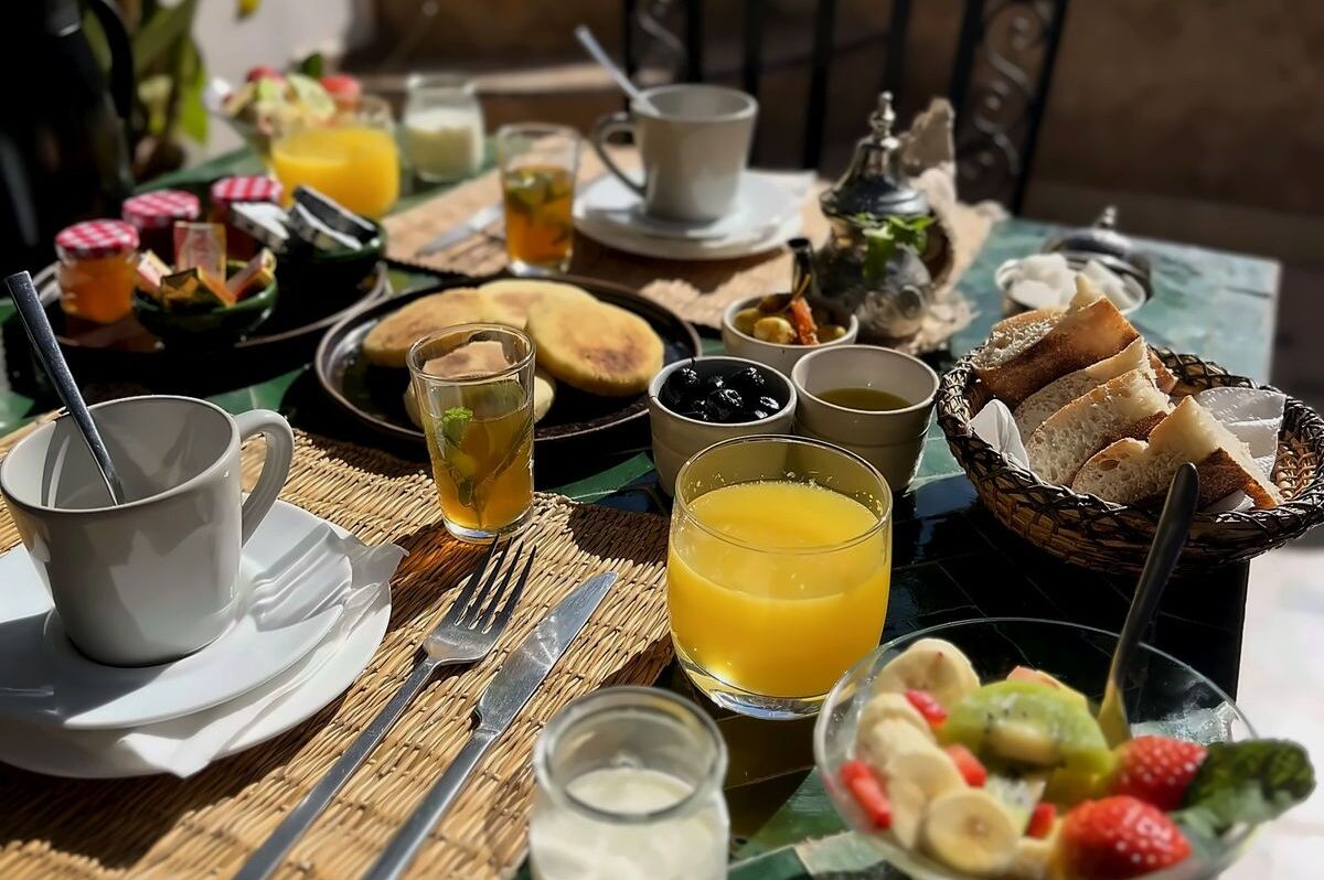 Petit déjeuner au Riad Jona