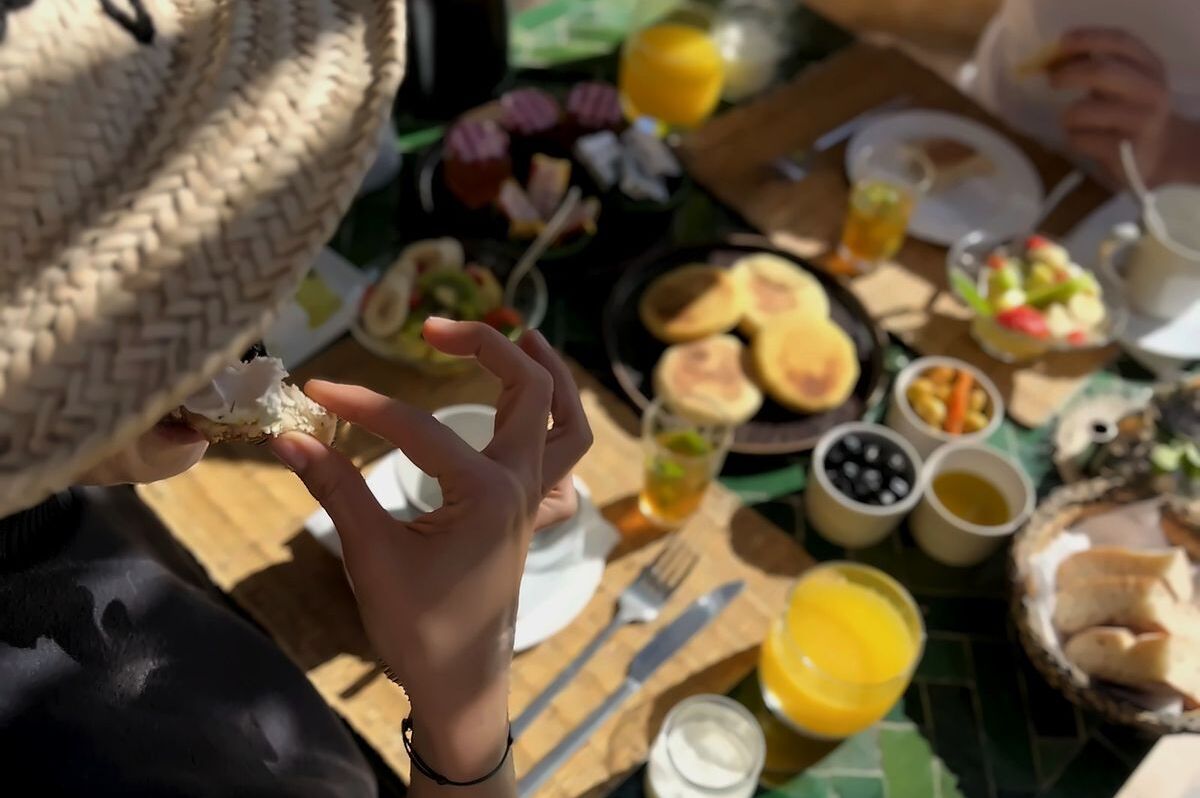 Petit déjeuner au Riad Jona